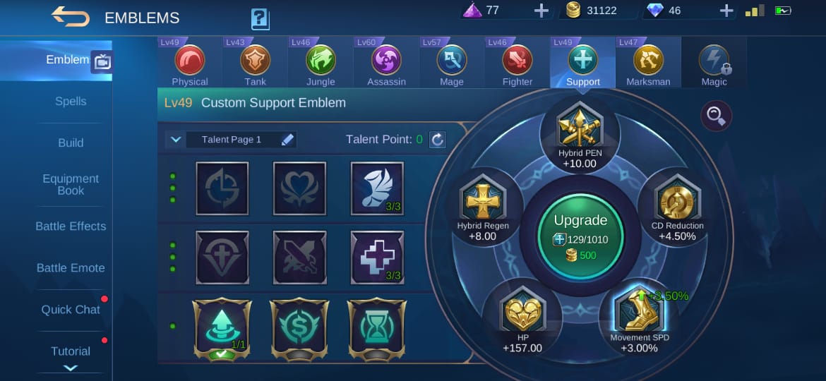 Floryn | the budding hope aulus | warrior of ferocity natan | spacetime walker 3 Emblem Support Mobile Legends, Jadikan Hero ML Penuh HP ...