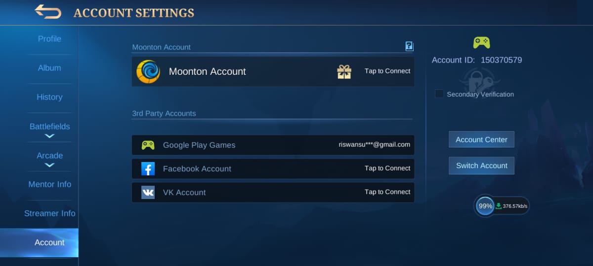 Kata sandi yang kuat adalah kata sandi yang tidak dapat anda tebak atau pecahkan menggunakan serangan brute force. Cara Membuat Kata Sandi Sekunder Mobile Legends Ml Esportsku