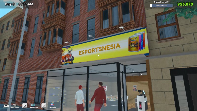 Pandangan Utama TCG Card Shop Simulator