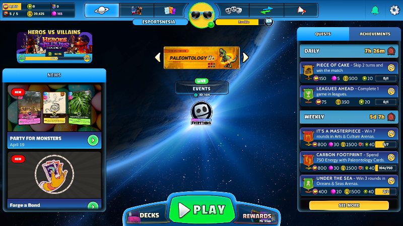 Tampilan Menu Utama CUE