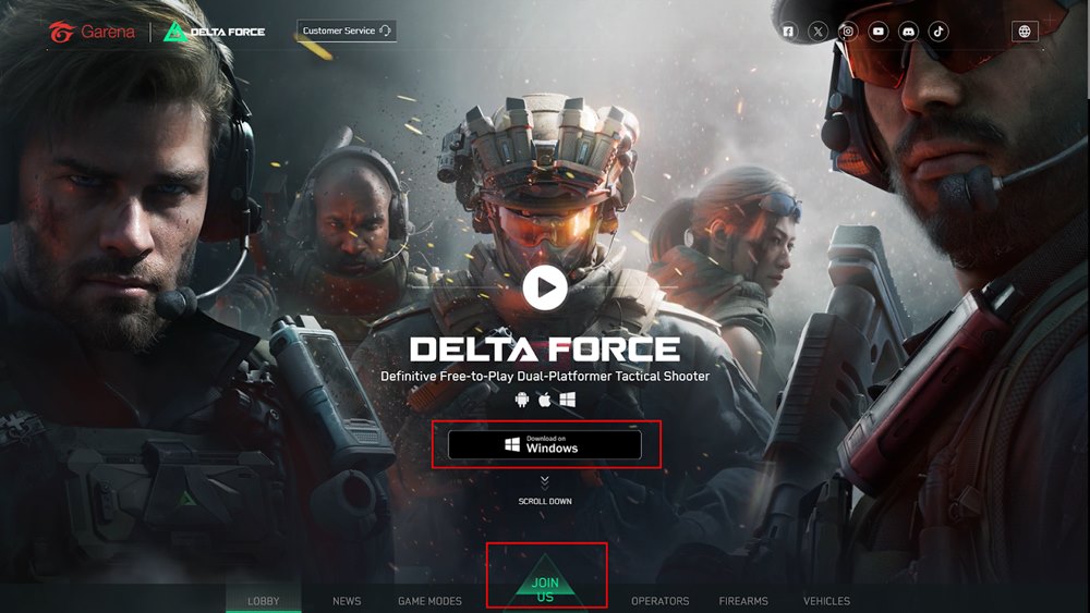 Cara Main Delta Force