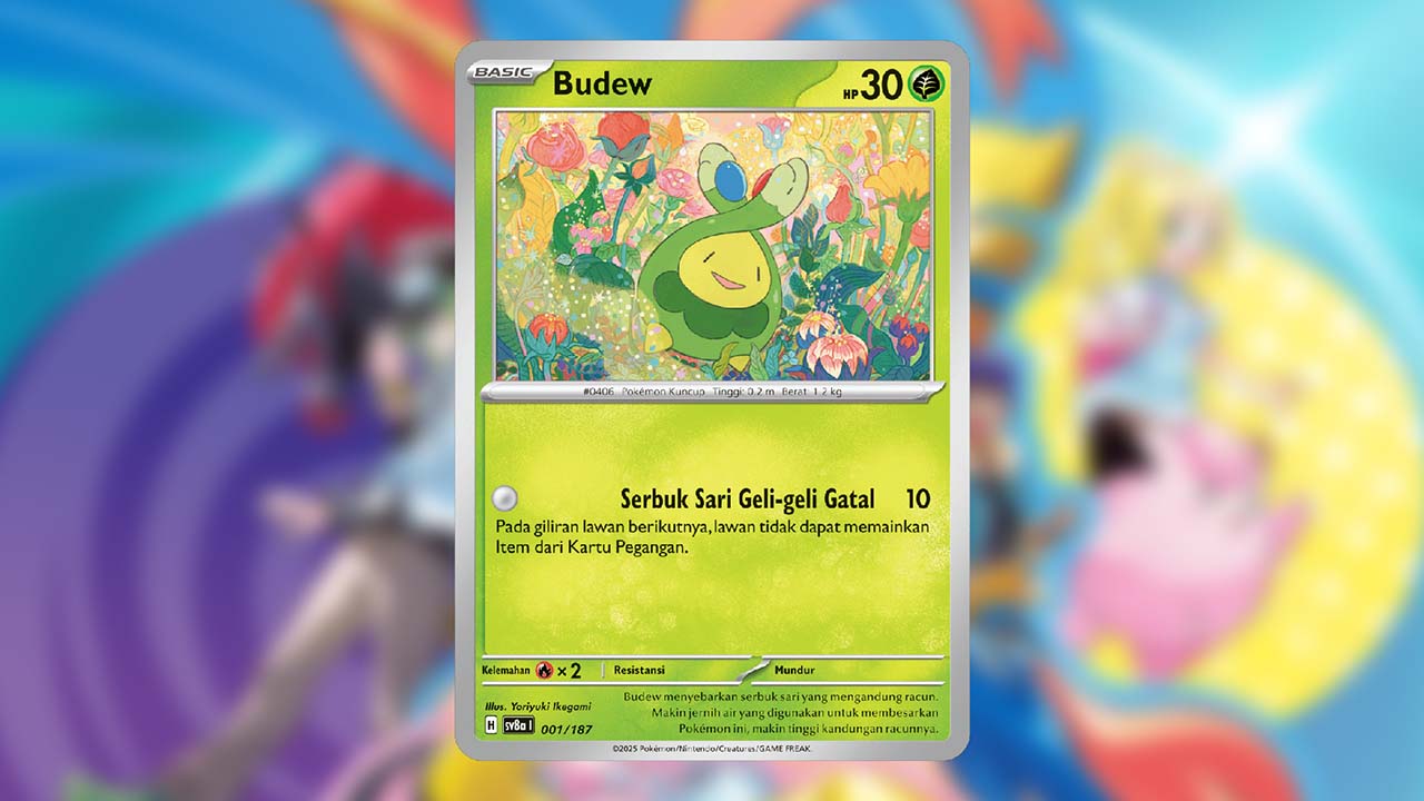 Budew kartu Pokemon pengulur waktu