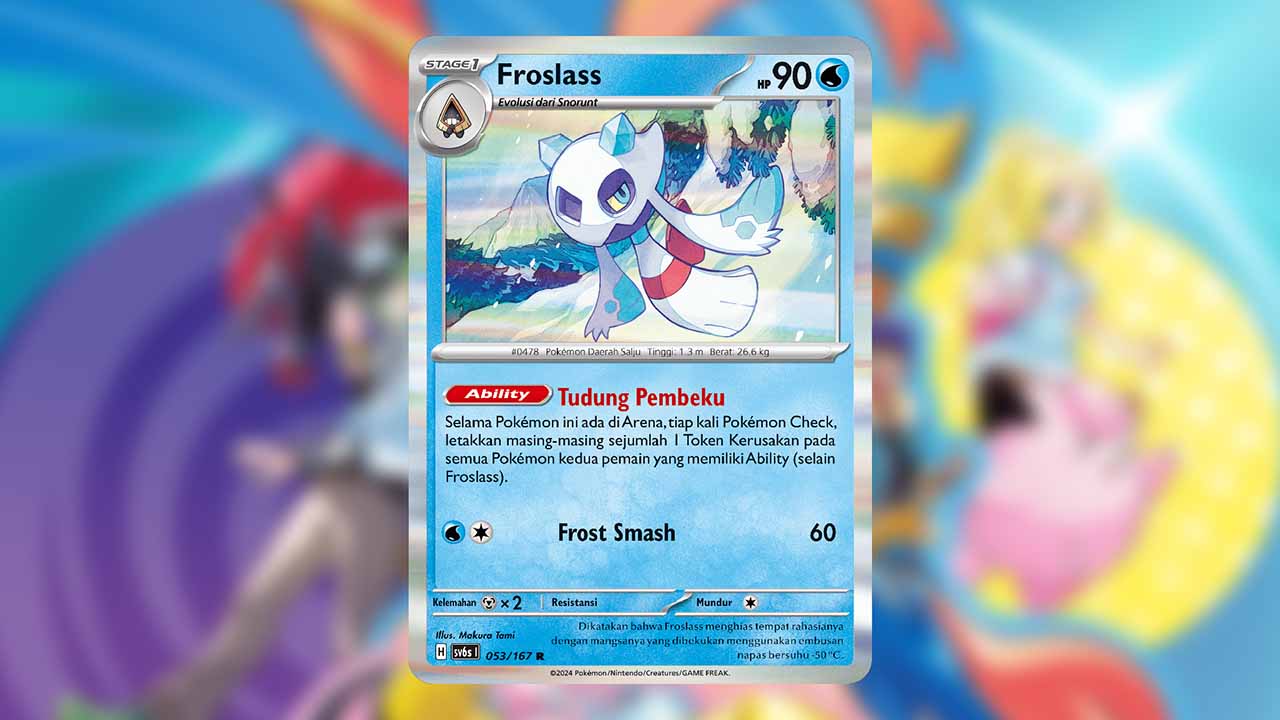 Kartu Pokemon support Froslass