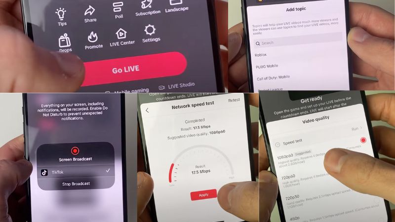 Cara Streaming Game di TikTok - Go Live