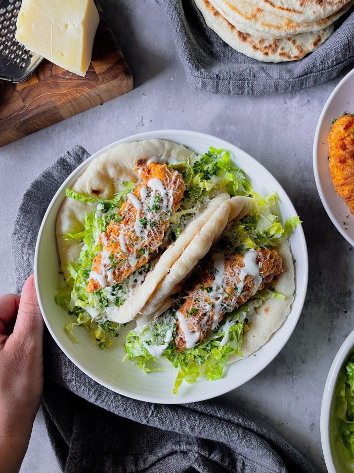 Chicken Caesar Wraps - Taste and Tell