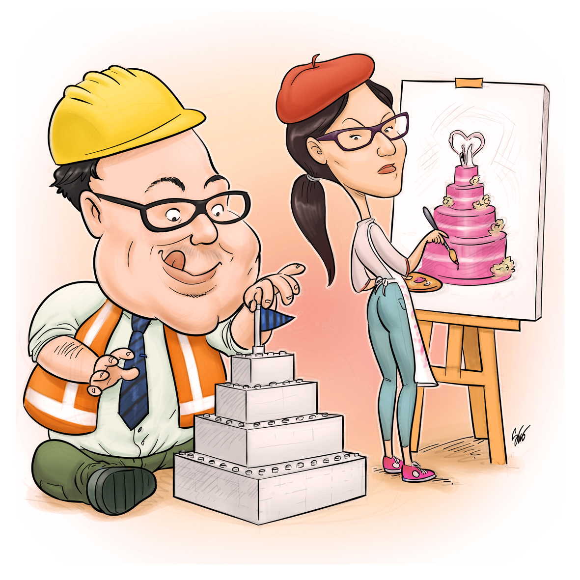 Andrea Sbrogiò caricaturista