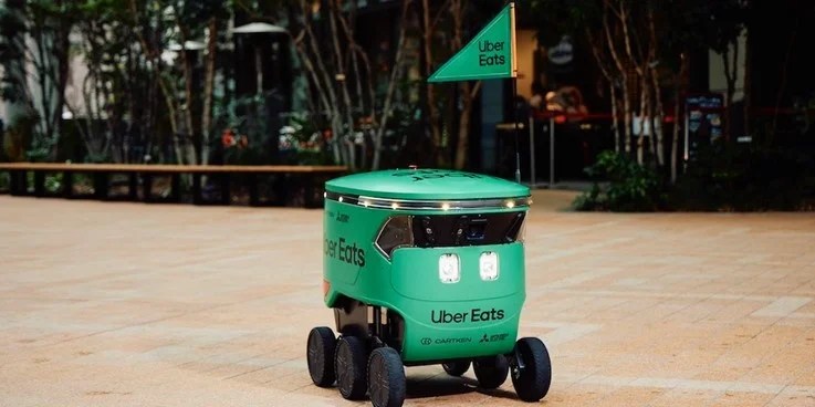 uber eats japan robot