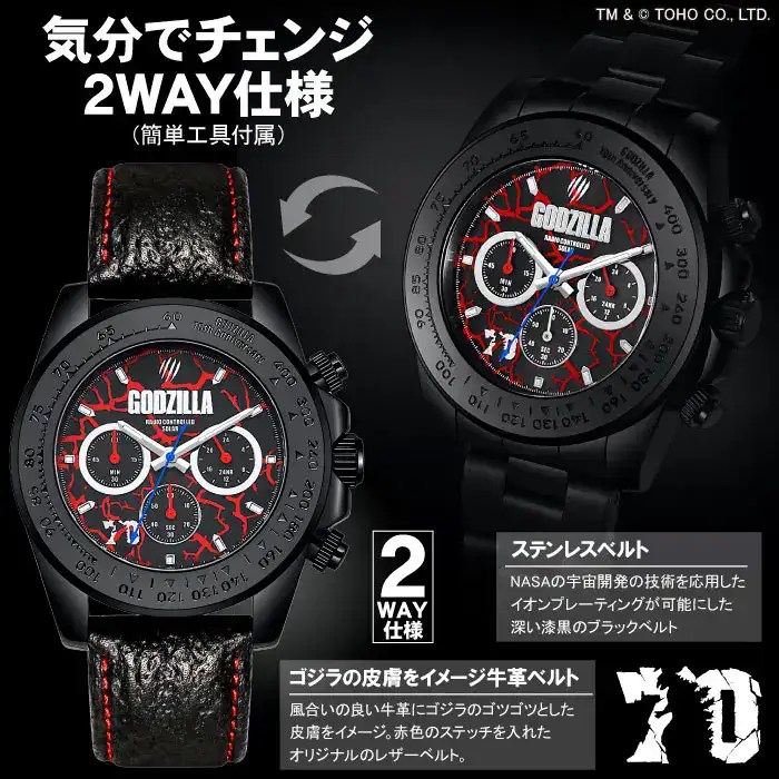 ★専用LOCKWOOD for YOSHIDA 80th ANNIVERSARY Limited edition Godzilla watch released to commemorate 70th