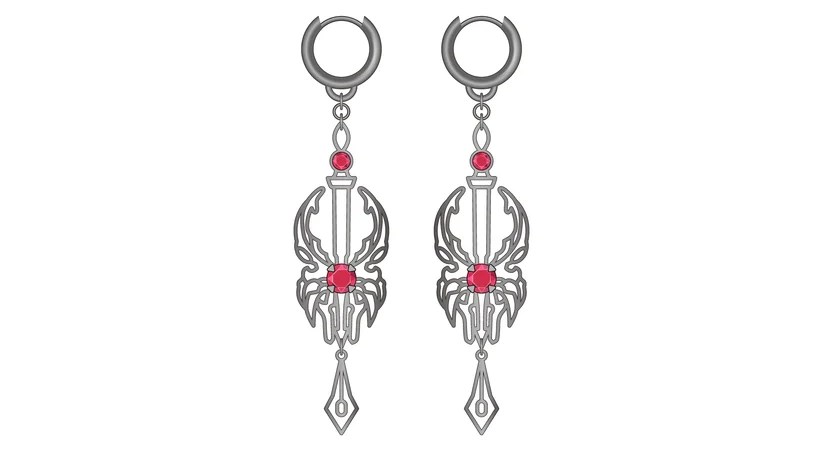 13 earrings A all 3