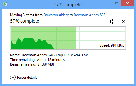 Windows 8 Slow File Copy Windows 8 Fail : Cannot play video, the file type is not recognised and cannot be played