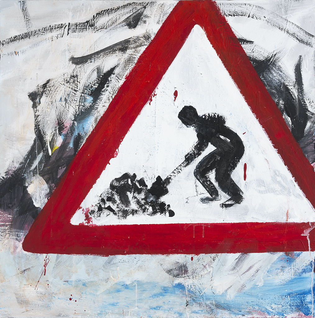 Gefahr in Verzug, 90 x 90 cm, 2026