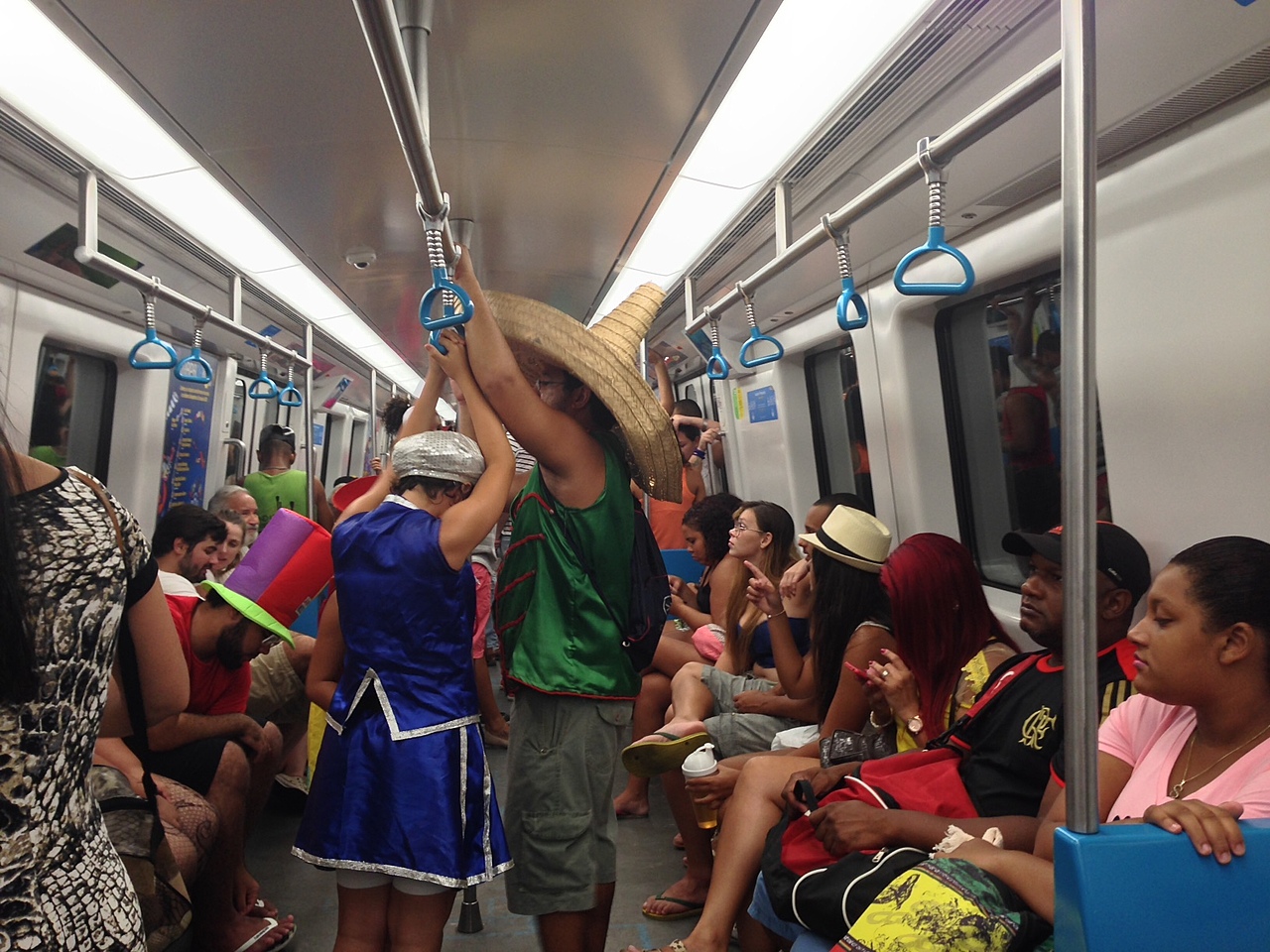 carnaval no metrô