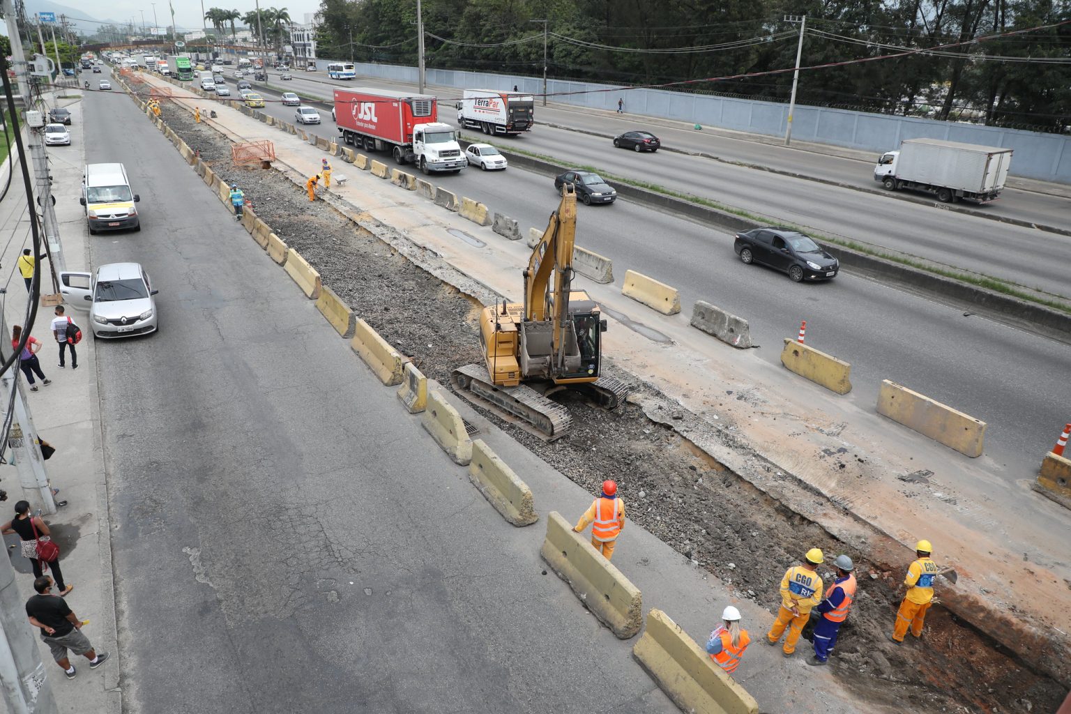 Obras na Avenida Brasil