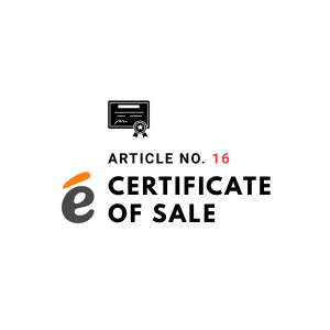 Certificate of Sale [ 16 ]