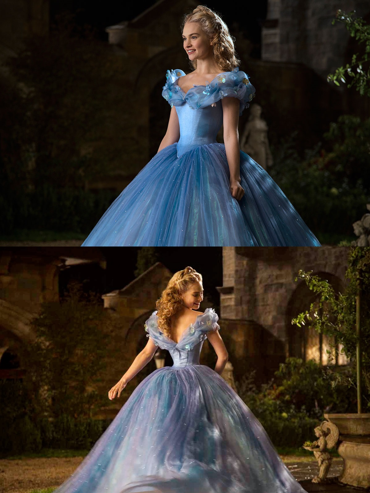 vestido da cinderela do filme