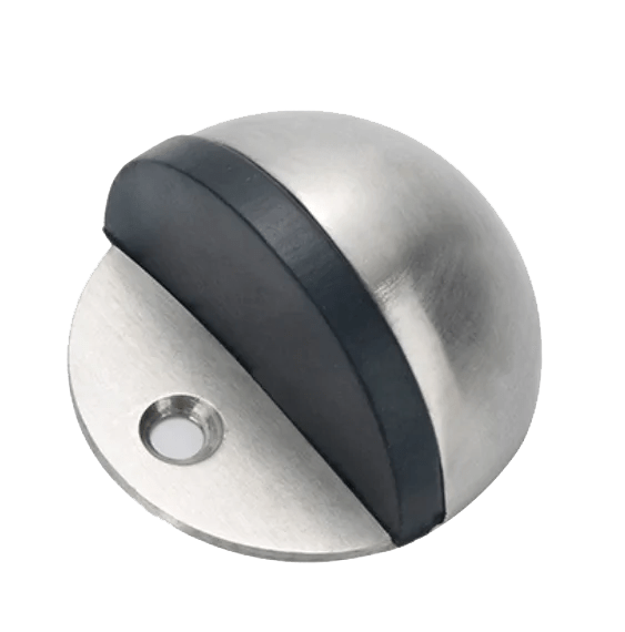 Dome-shaped stainless steel floor door stopper