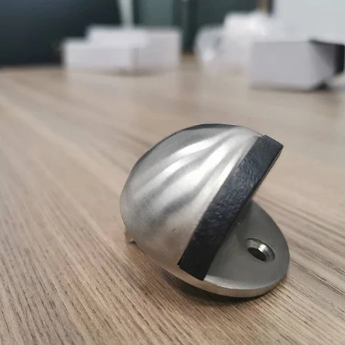 Dome-shaped stainless steel floor door stopper