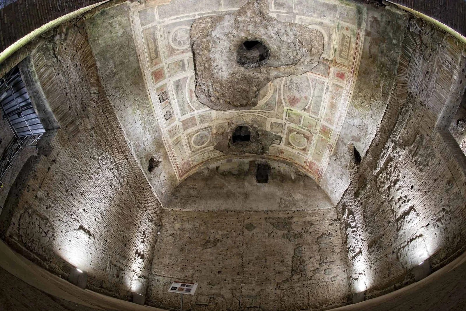 Vaulted rooms of the Domus Aurea open to the public