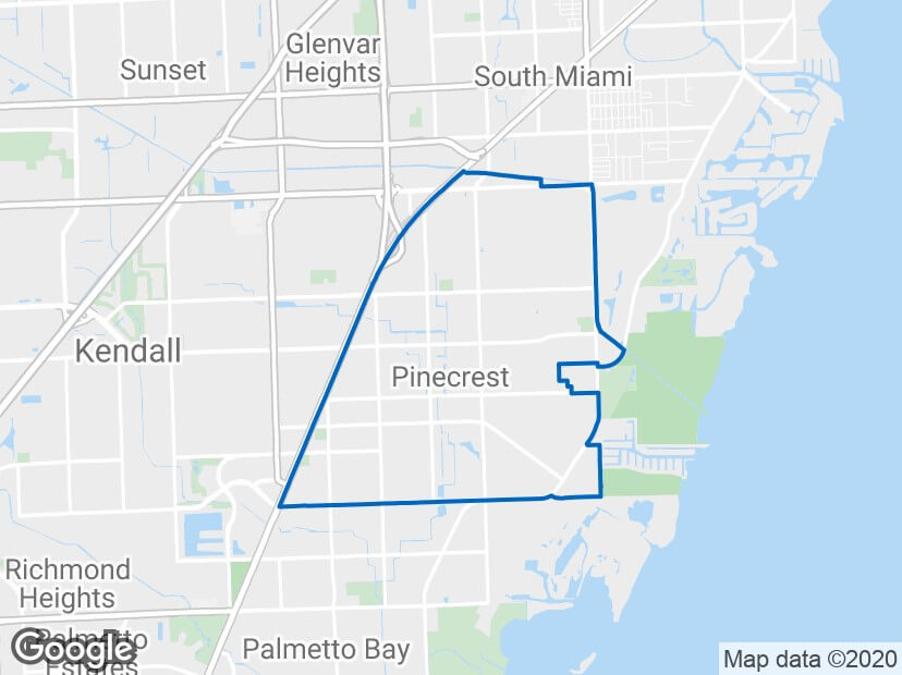 Est Ce Que Miami Est S Re Les 10 Quartiers Les Plus Risqu S De Miami Pinecrest Miami Florida Map 