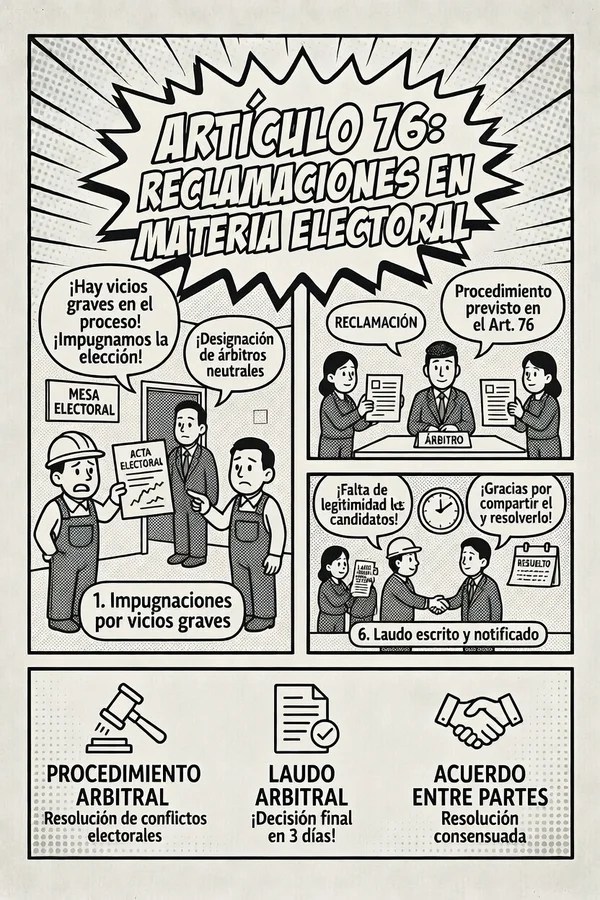 Artículo 76. Reclamaciones en materia electoral