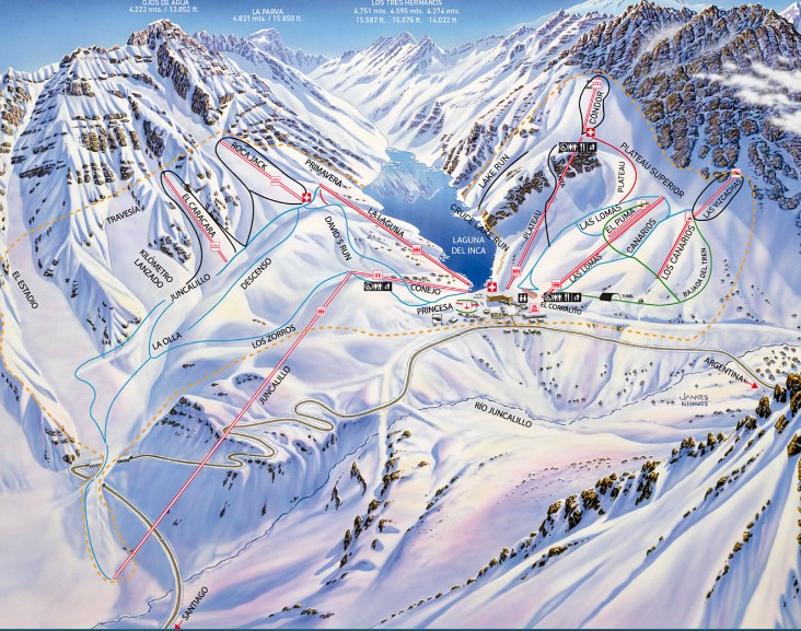 Lan Amento Da Temporada De Neve Em Portillo I EPM Mapa Portillo 