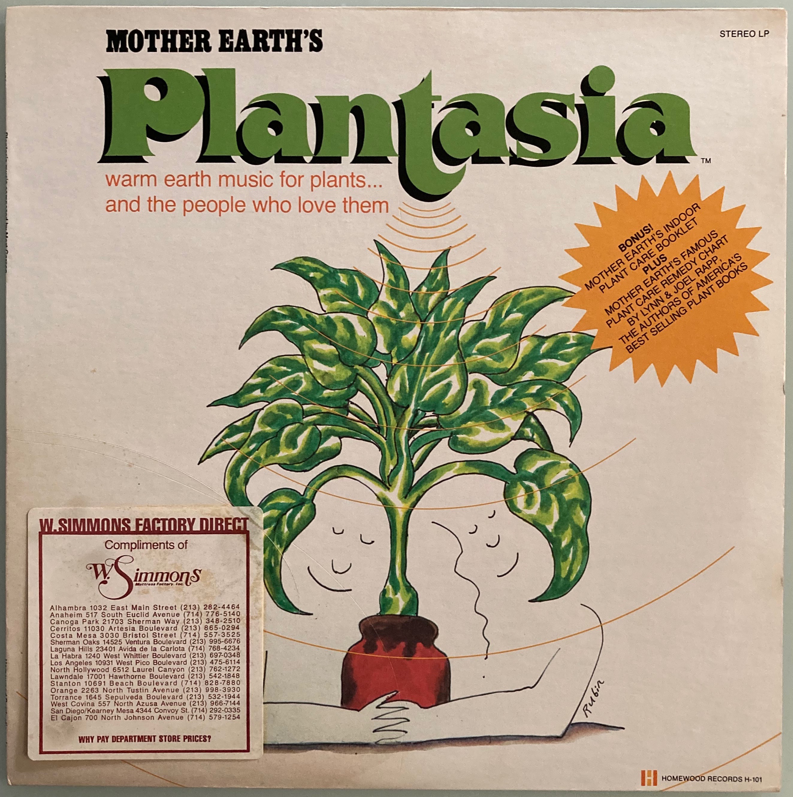 MORT GARSON Mother Earth's Plantasia (Homewood Records, 1976