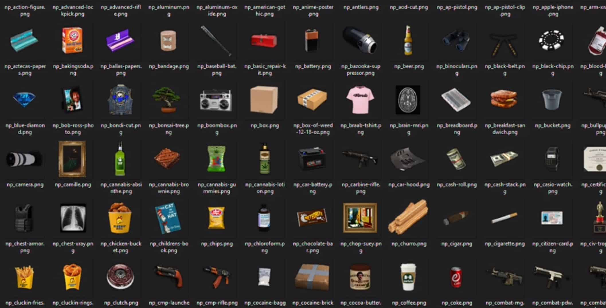 nopixel-icons-for-inventory-fivem-mods-esx-scripts
