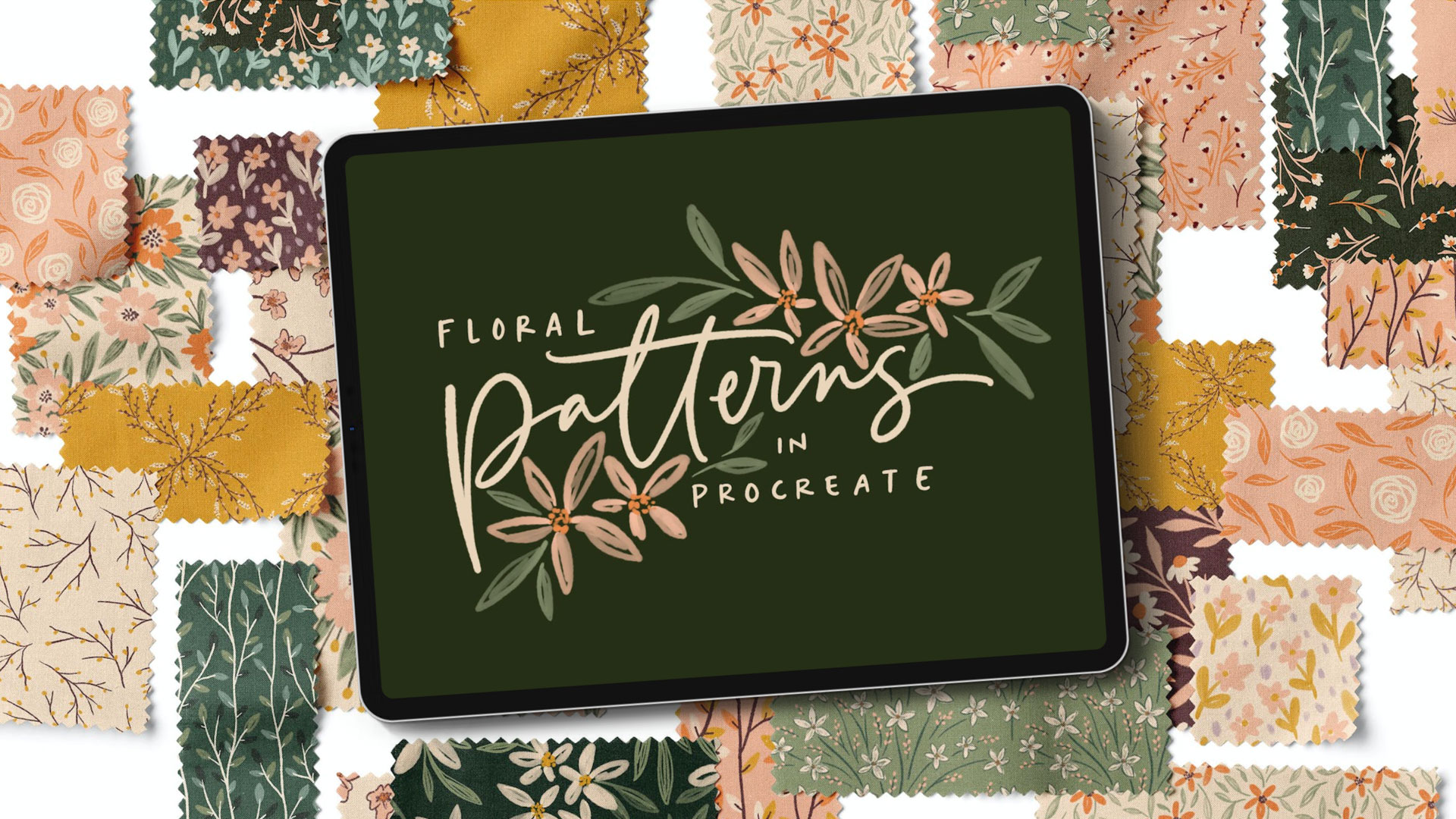 Floral patterns in procreate