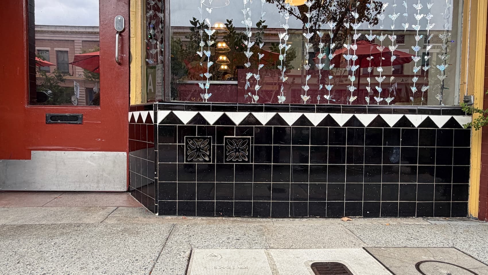 South Pasadena Historic Business District - tiles under Shapiro Block