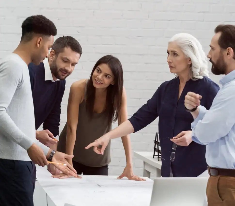 Digital marketing experts in strategy meeting – best digital marketing agency in India, Eta Marketing Solution