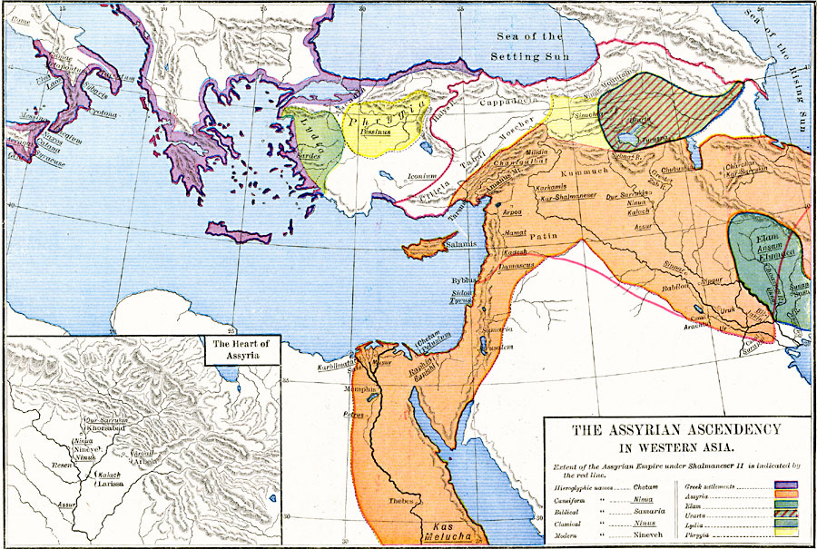 Assyrian Empire Map 6803 
