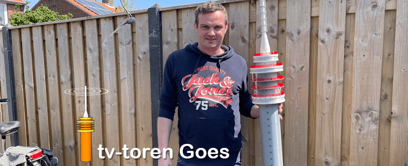De tv-toren van Goes staat nu in Kruiningen, en dat komt door Martin