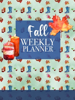 Fall Yearly Planner, Blue Cover