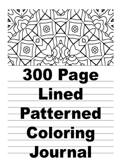 Lined Patterned Journal and Coloring Book