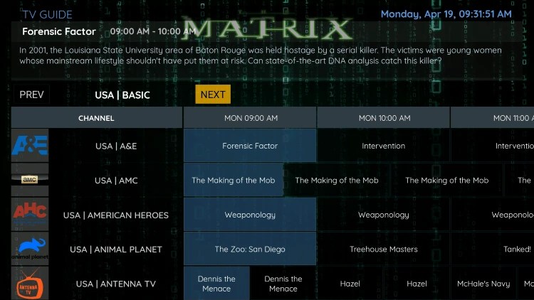Matrix IPTV