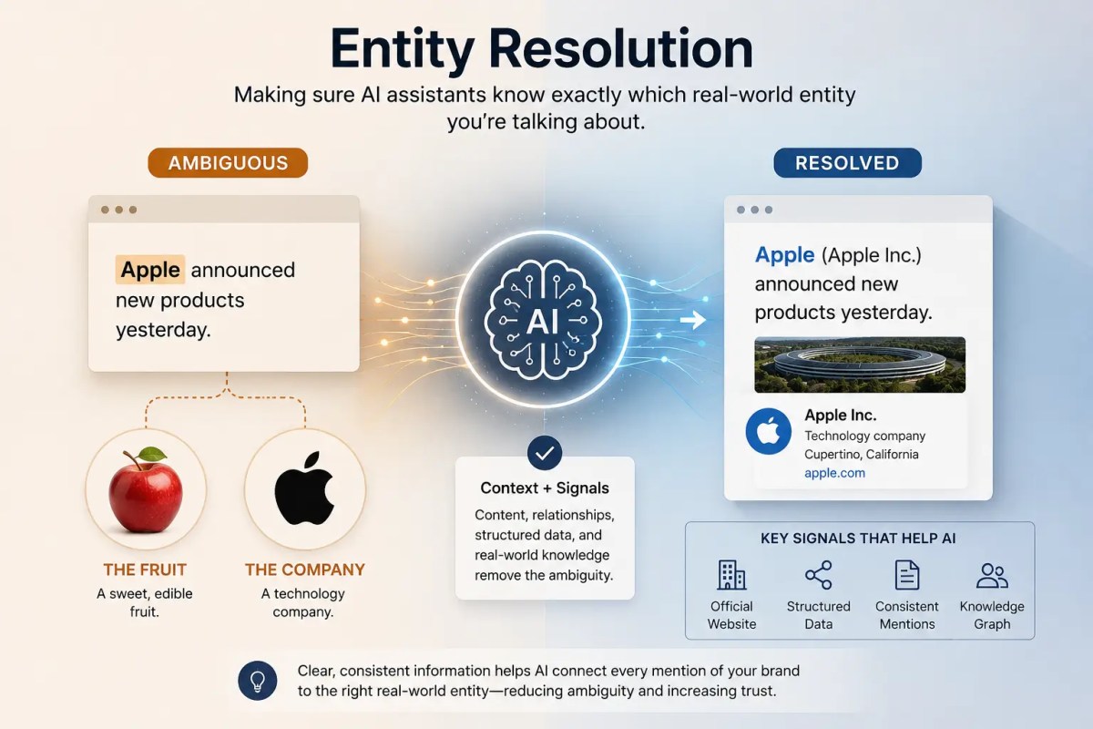 A diagram of entity resolution.