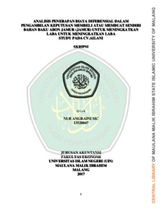 Merupakan pendapatan yang berbeda dalam suatu kondisi, dibandingkan dengan kondisi yang lain. Analisis Penerapan Biaya Diferensial Dalam Pengambilan Keputusan Membeli Atau Membuat Sendiri Bahan Baku Abon Jamur Jamur Untuk Meningkatkan Laba Study Pada Cv Ailani Etheses Of Maulana Malik Ibrahim State Islamic University