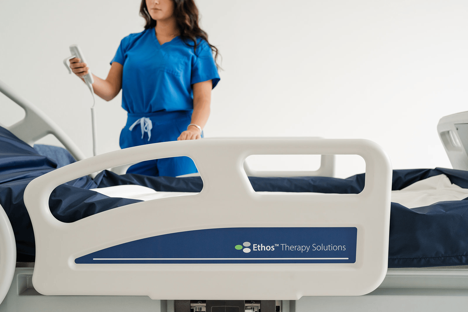 Ethos Therapy Solutions air fluidized bed helping heal bedsores and prevent bedsores from bedridden patients.  