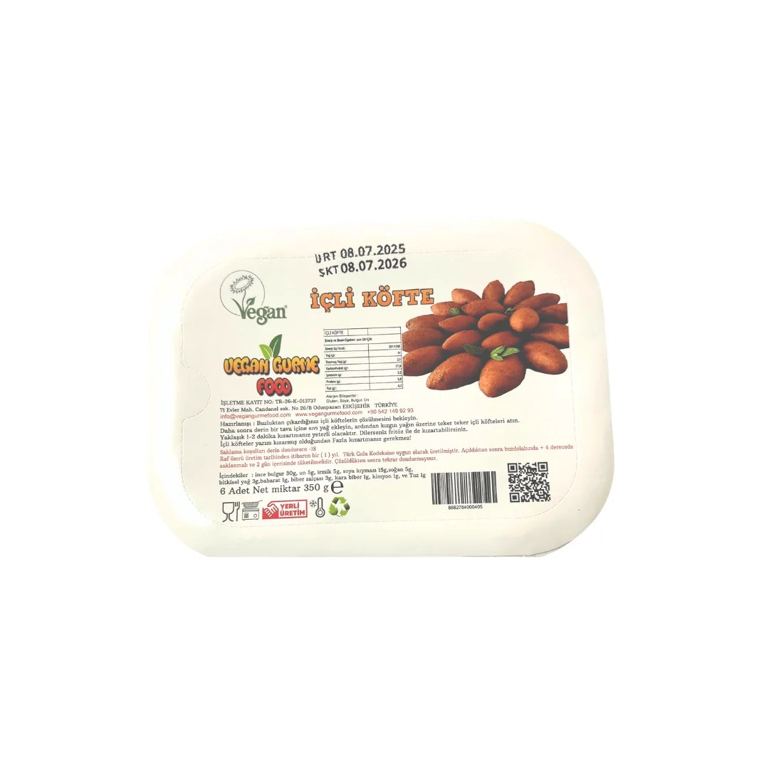 Vegan İçli Köfte Soyalı 6 adet 350gr