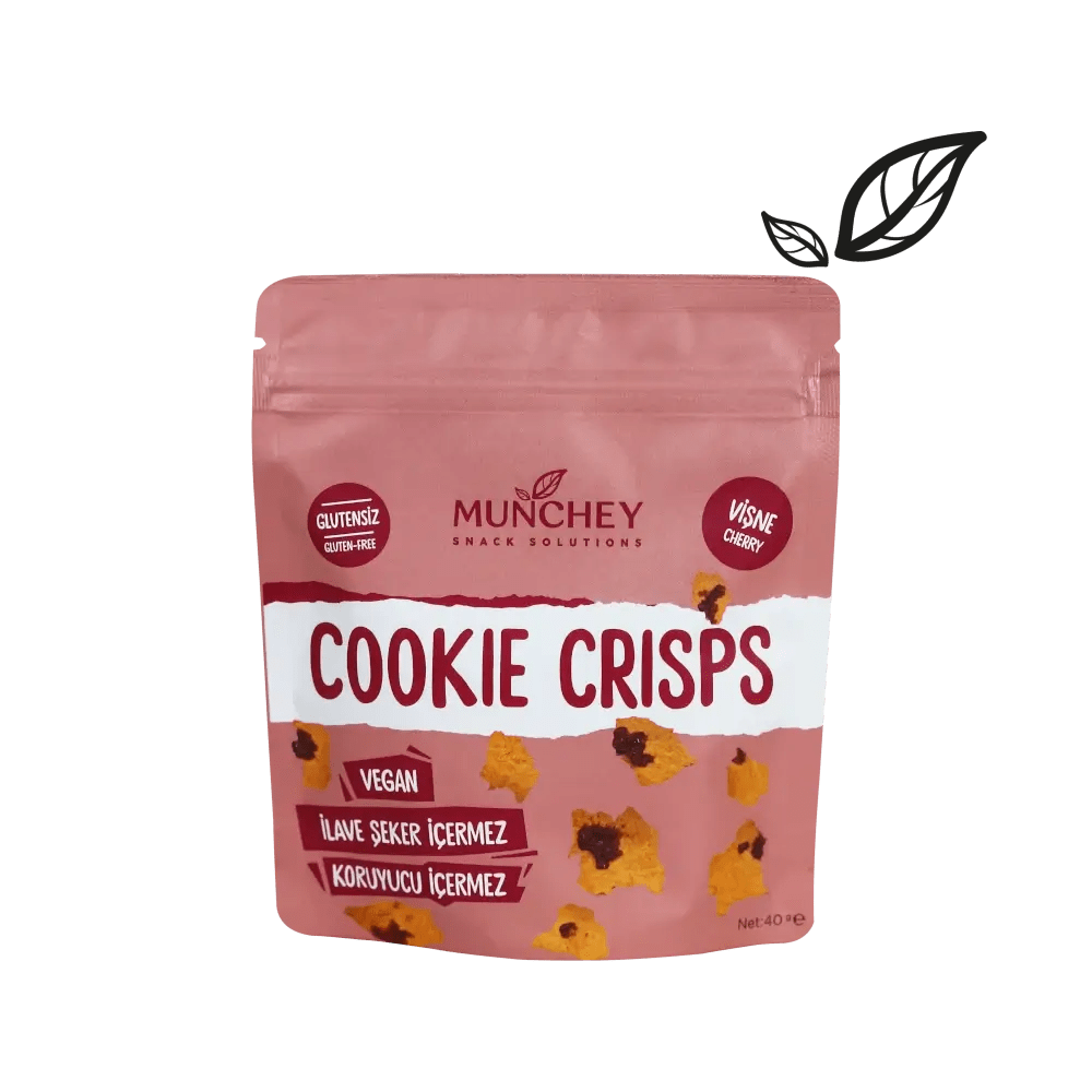 Munchey Cookie Crisps Vişne 40 gr