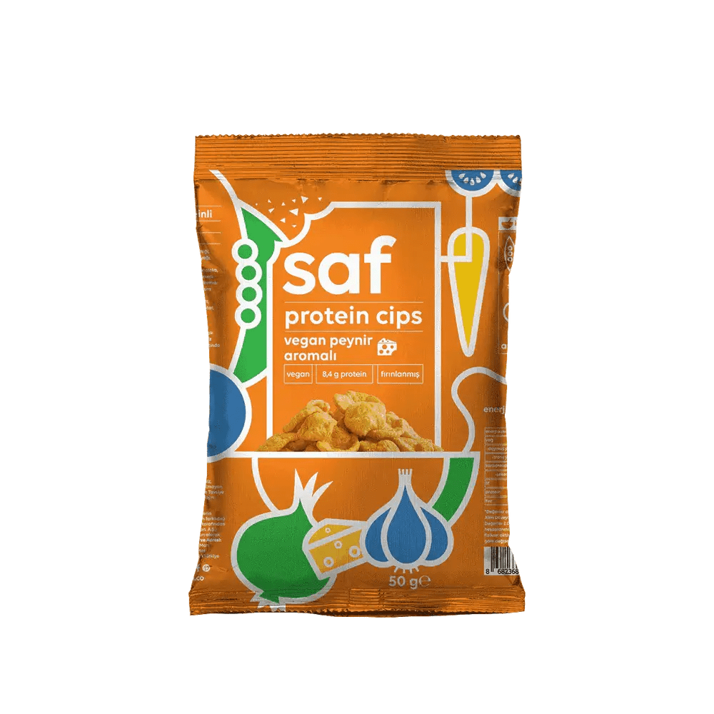 Saf Nutrition Vegan Peynir Aromalı Protein Cips 50 gr