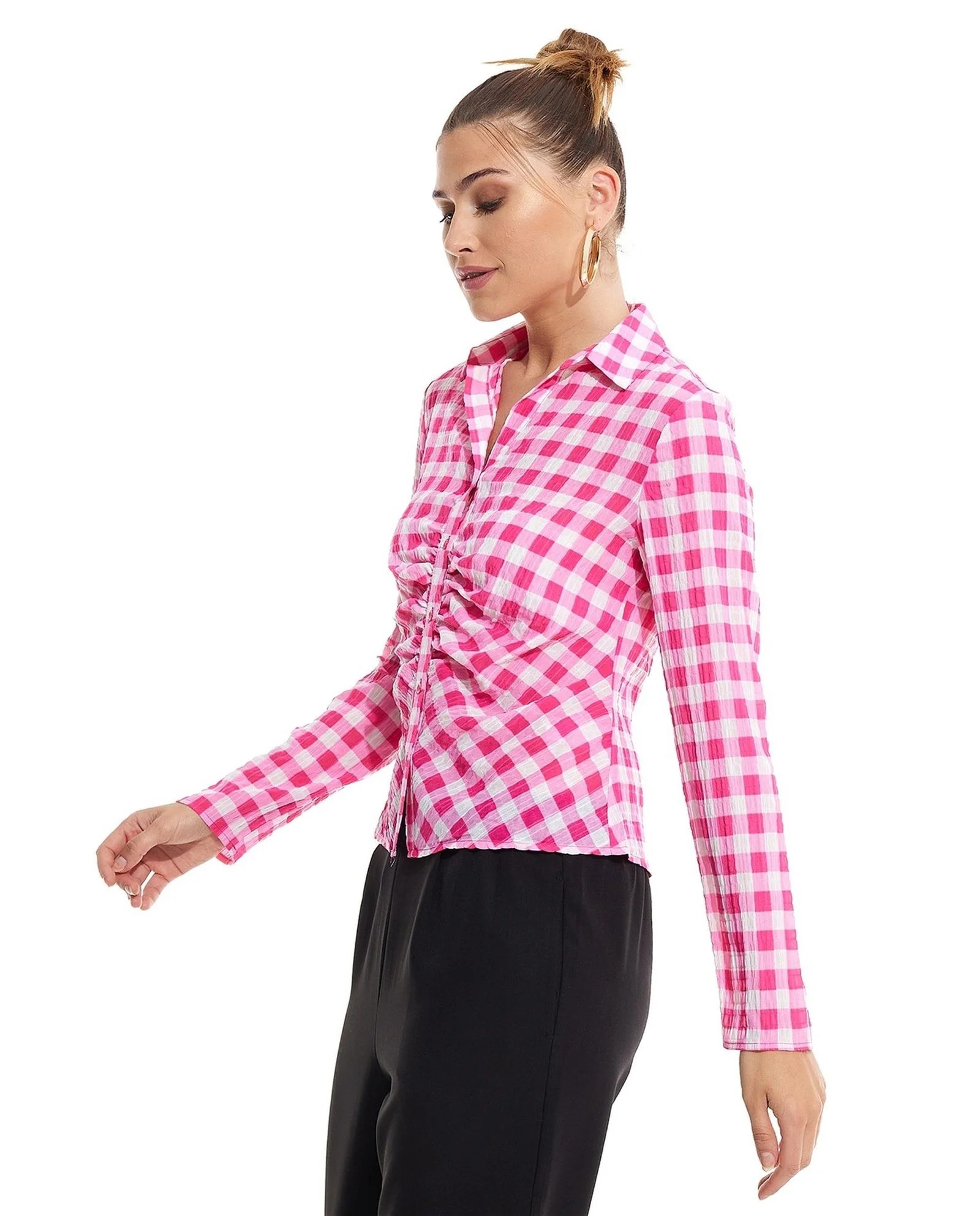 Checkered longsleeve shirt