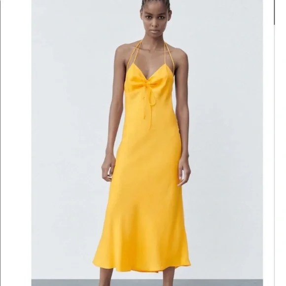 Satin Effect Sleeveless Dress