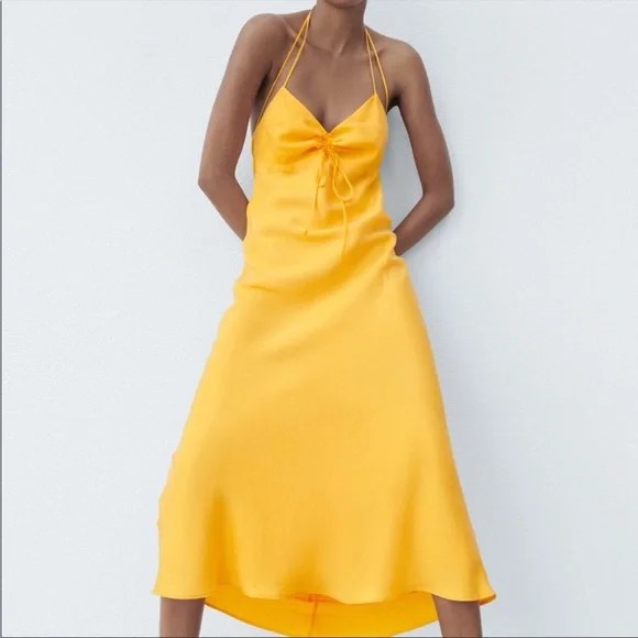 Satin Effect Sleeveless Dress