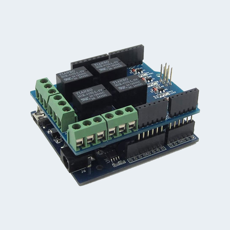 relay-shield-for-arduino Relay Shield 4-channel for Arduino 5v - الصورة 3
