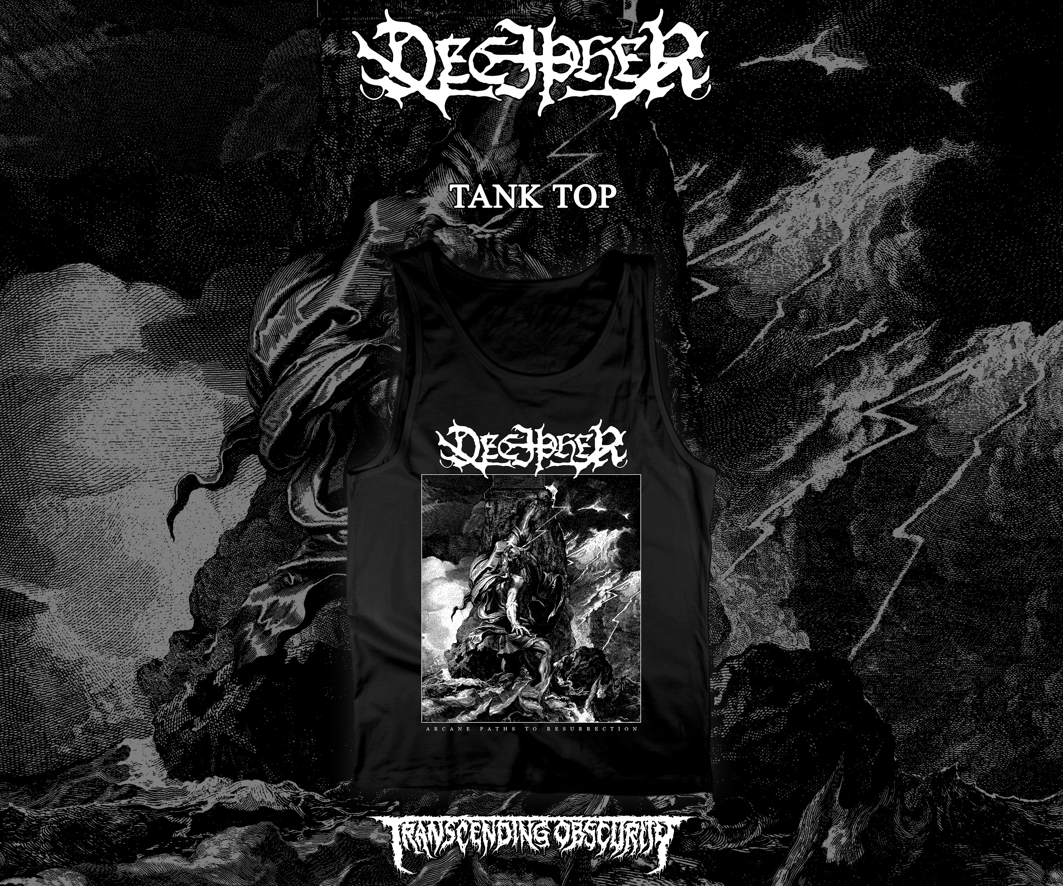 DECIPHER - Arcane Paths To Resurrection Album Artwork Tank Top