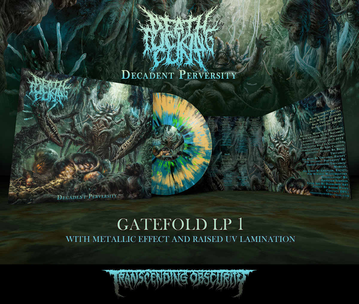 DEATHFUCKINGCUNT - Decadent Perversity Gatefold LP with Metallic Effect and Embossing (Limited and numbered to 100 per variant)