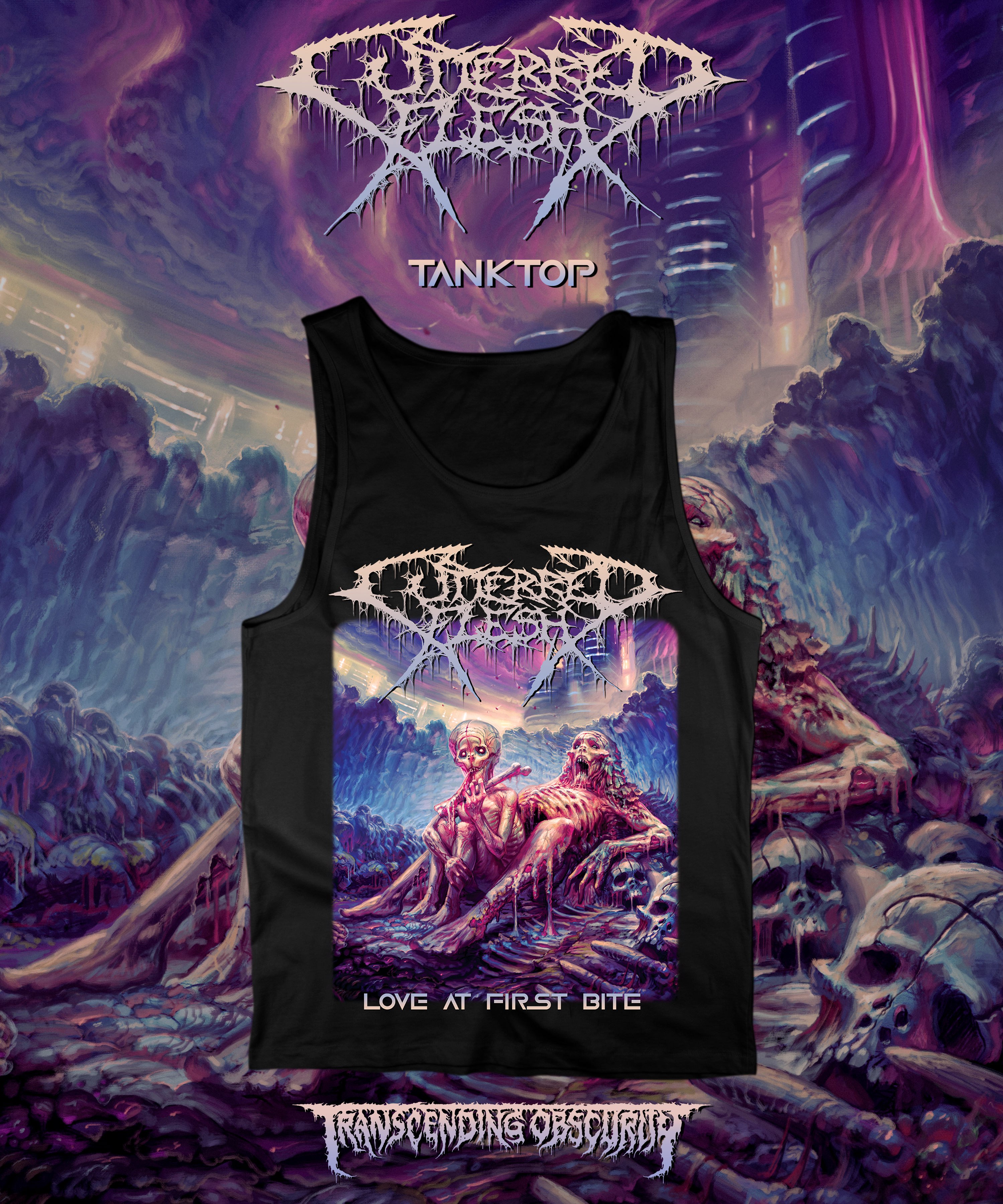 CUTTERRED FLESH - Love At First Bite Tank Top