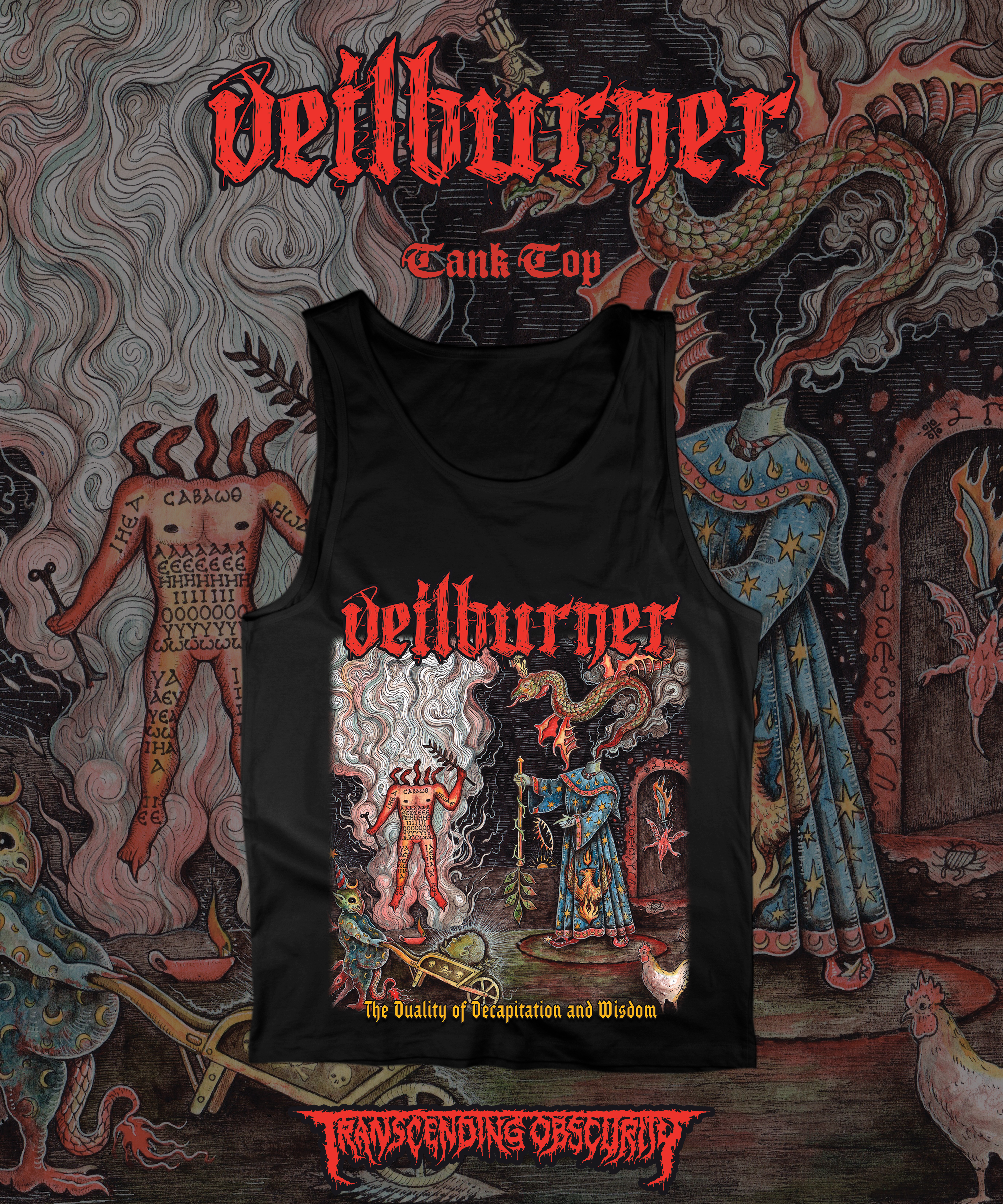 VEILBURNER - The Duality of Decapitation and Wisdom Tank Top
