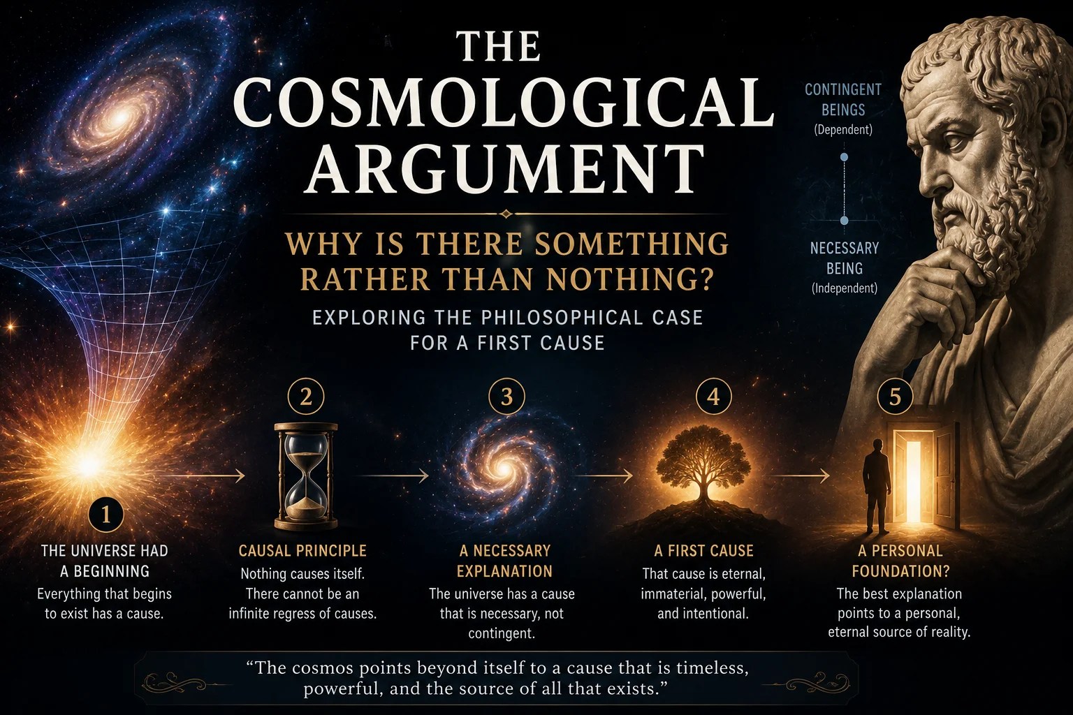 The Cosmological Argument for God: One of Philosophy’s Greatest Debates